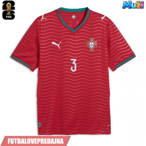 Lacne Muži Futbalové dres Portugalsko Ruben Dias #3 MS 2026 Krátky Rukáv - Domáci